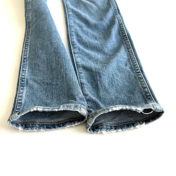 Madewell 10" High-Rise Button Front Blue Denim Skinny Jeans - Picture 9 of 11